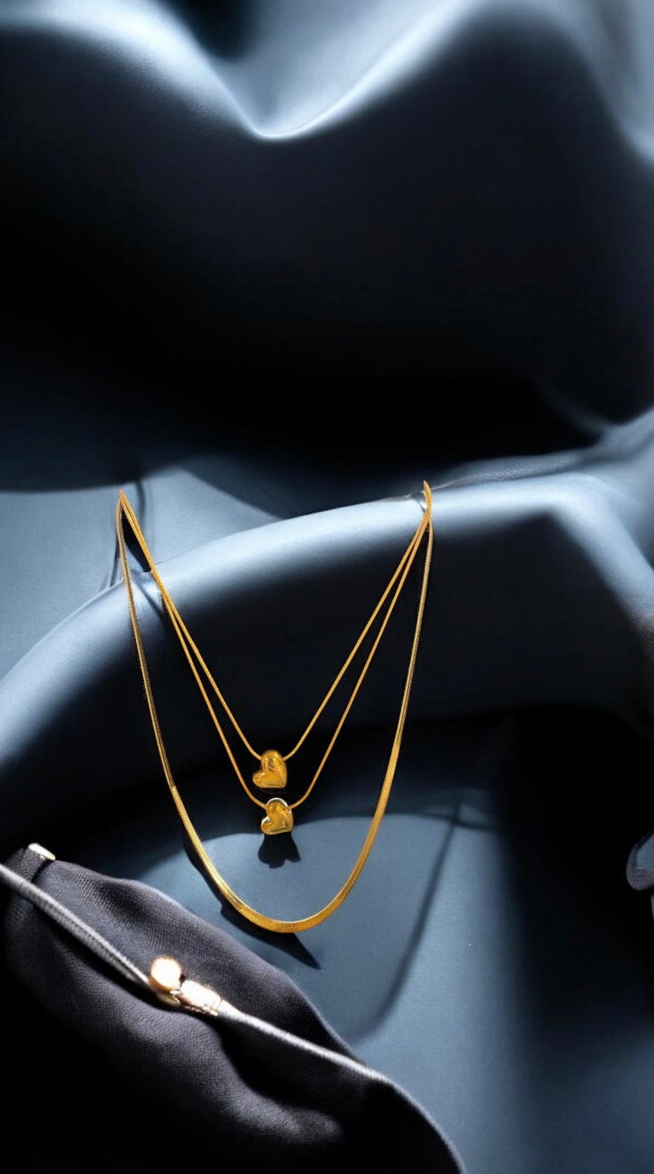 3 Layer Heart Necklace
