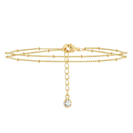Bracelet, 18K Gold Plated Steel