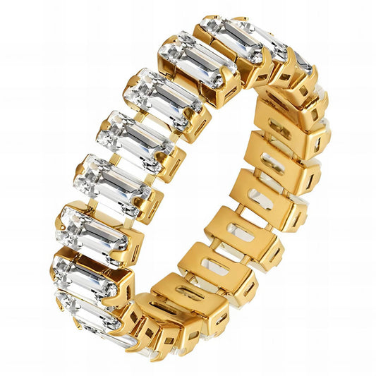 Ring, 18K Gold Plated Steel