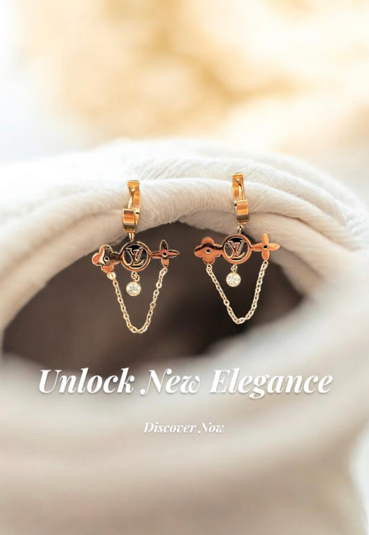 L and V Earings
