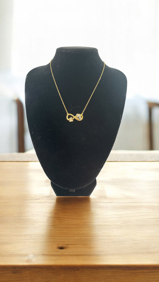 Infinity And Butterfly Necklace