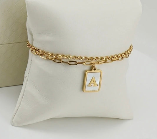 Two layer Letter Bracelets