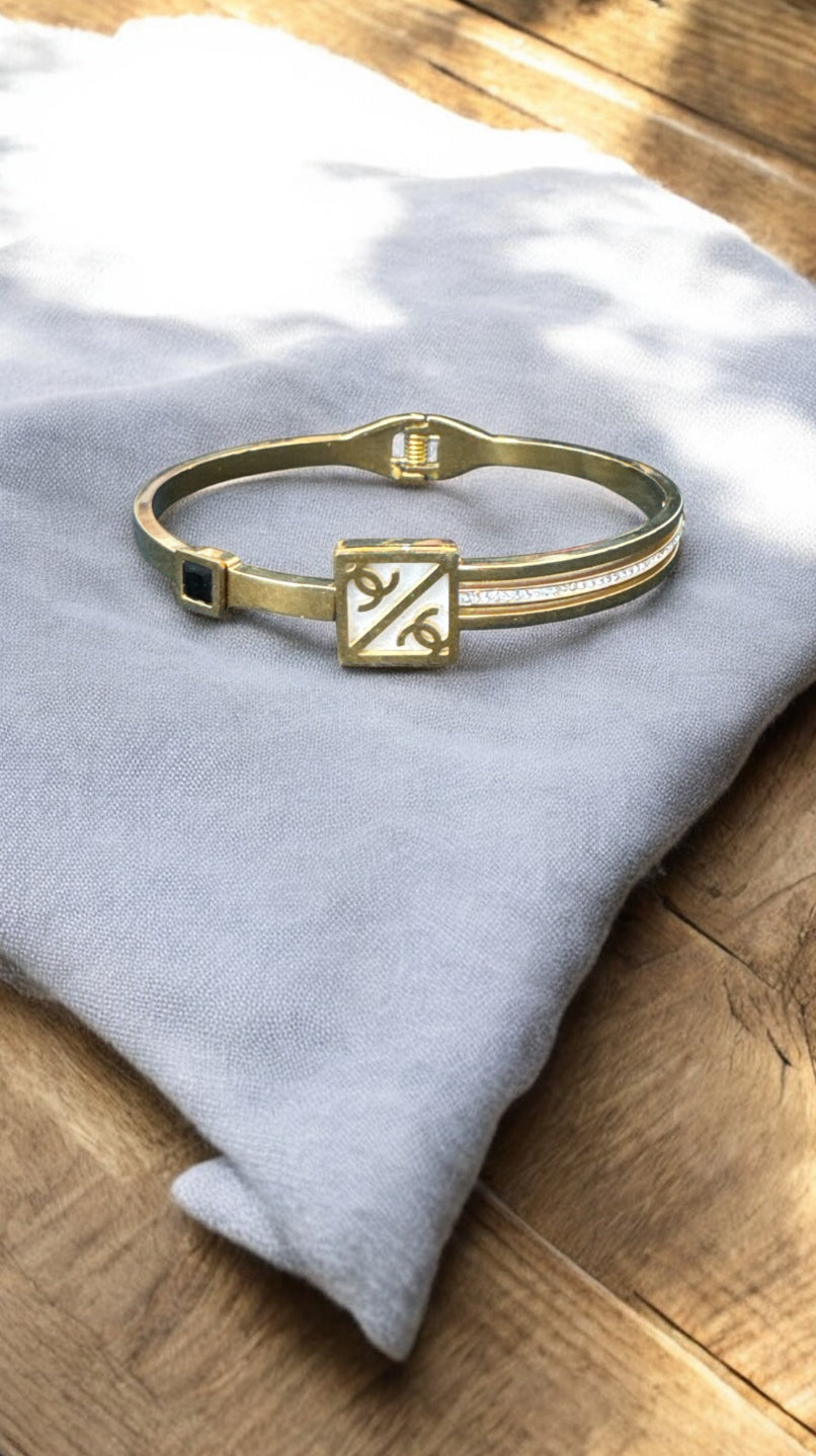 The White CC Bangle