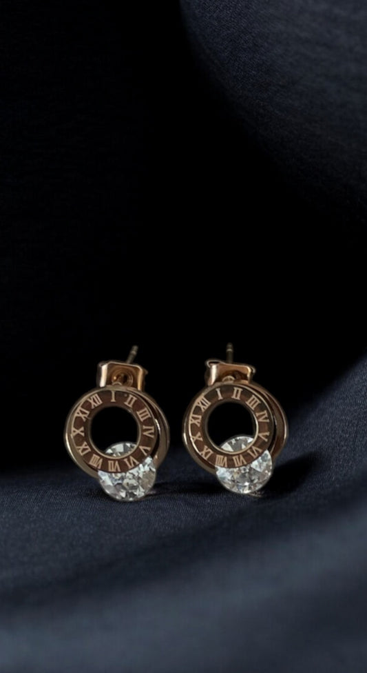 Roman Numbered Studs