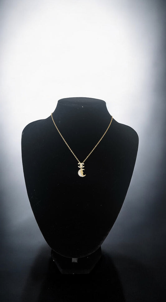 CC and Moon Necklace