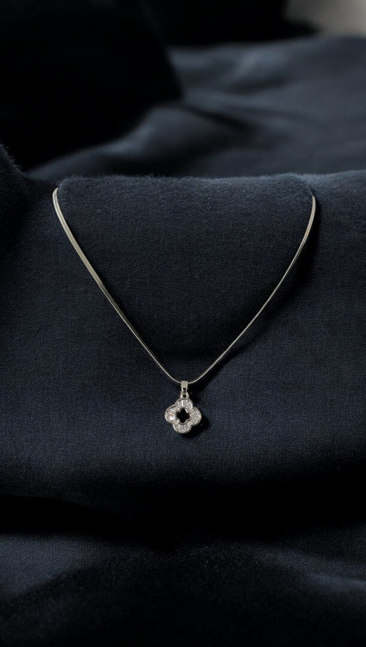 Silver Clover Necklace