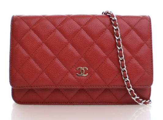 Red CC Chain Bag
